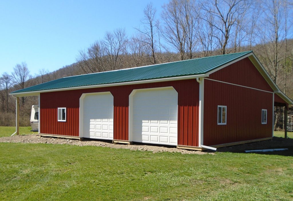 Red Siding Pole Barn